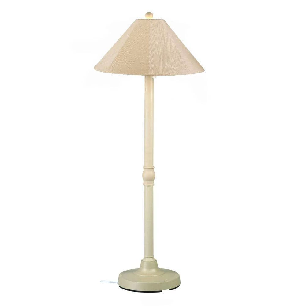 San Juan 60 in. Outdoor Bisque Floor Lamp with Antique Beige Linen Shade by Patio Living Concepts 1 San Juan 60 in. Outdoor Bisque Floor Lamp with Antique Beige Linen Shade by Patio Living Concepts