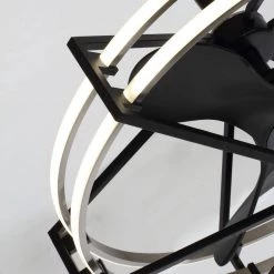 29 in. Integrated LED Black Reversible 3 Blades Ceiling Fan with Light and Remote Control by Flint Garden -Flint Garden Online Store black flint garden ceiling fans with lights bba534002cafg 44 1000