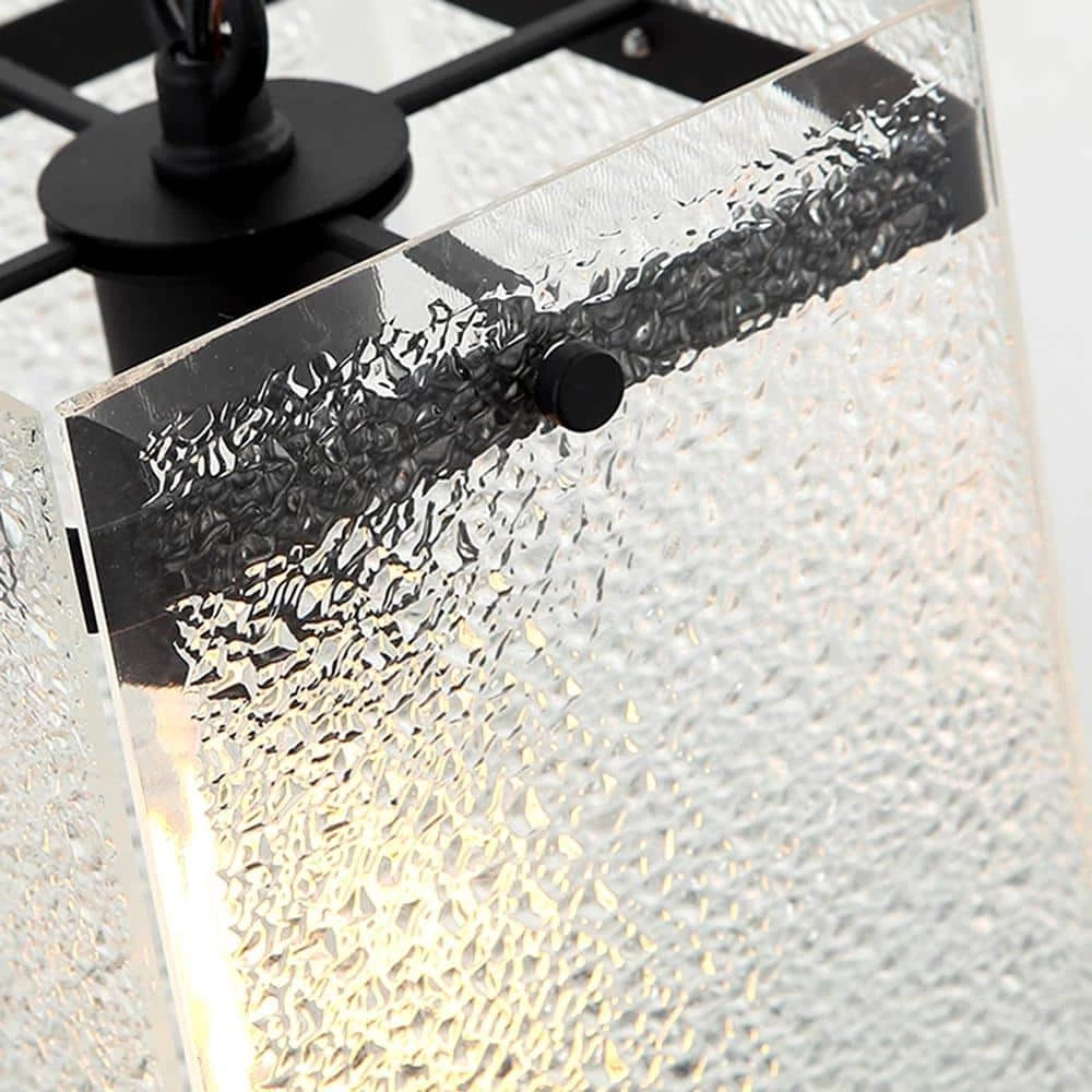 5.9 in. 1-Light Matte Black Farmhouse Mini Hanging Pendant Kitchen Light with Glass Shade by Flint Garden 6 5.9 in. 1-Light Matte Black Farmhouse Mini Hanging Pendant Kitchen Light with Glass Shade by Flint Garden - Image 6