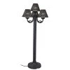63 in. Black Body Versailles Outdoor Floor Lamp with Walnut Wicker Shade by Patio Living Concepts