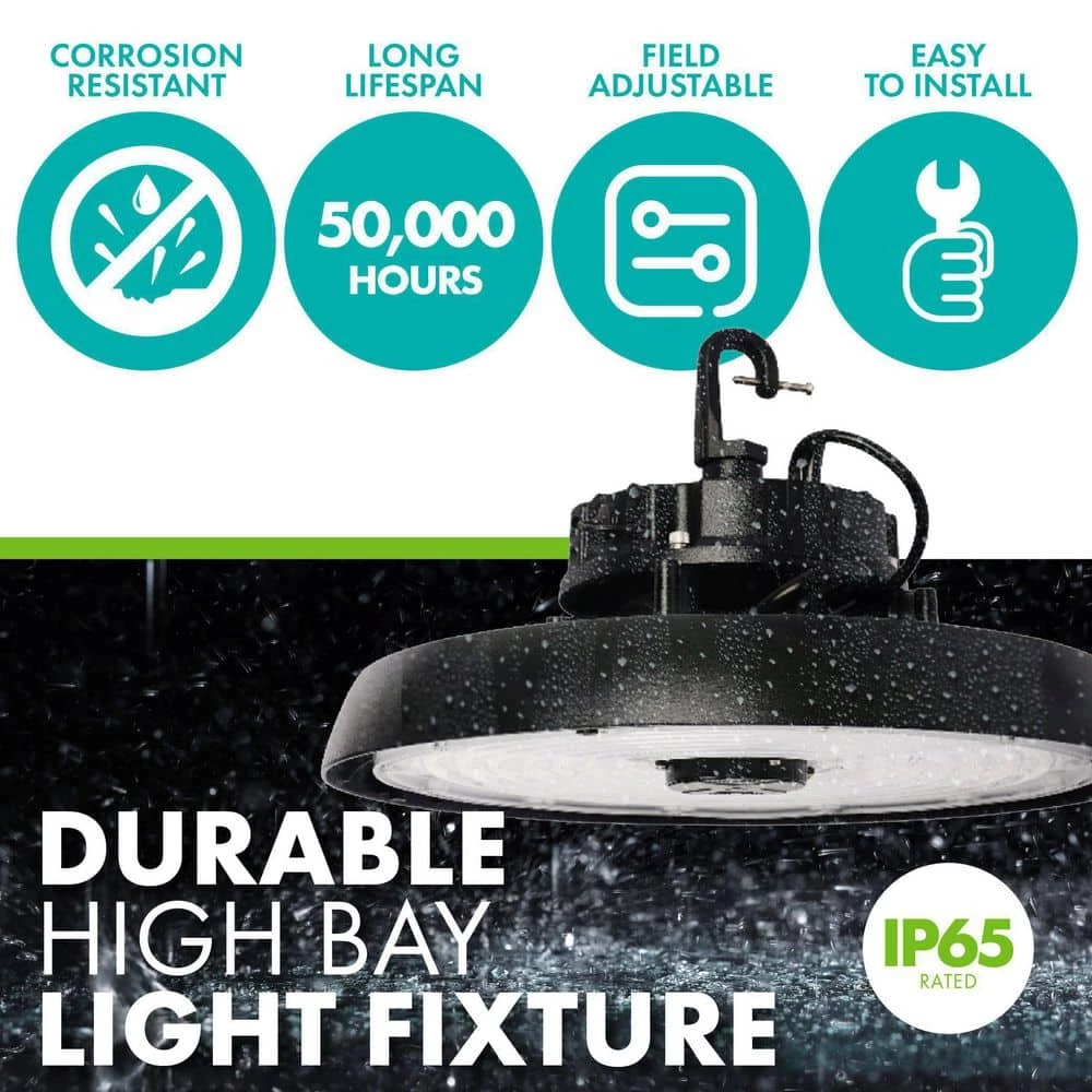 100/150/200 Watt 250/320/400-Watt Equivalent Integrated LED Wet Rated UFO High Bay Light 3500K/4000K/5000K by Simply Conserve 2 100/150/200 Watt 250/320/400-Watt Equivalent Integrated LED Wet Rated UFO High Bay Light 3500K/4000K/5000K by Simply Conserve - Image 2