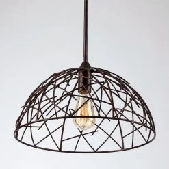 1-Light Bronze Modern Industrial Island Light Pendant Hanging Lighting for Kitchen Island (3-Pack) by Flint Garden -Flint Garden Online Store bronze flint garden pendant lights fgd2263setfg 44 1000