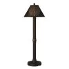 Tahiti II 60 in. Bronze Floor Lamp with Walnut Wicker Shade by Patio Living Concepts