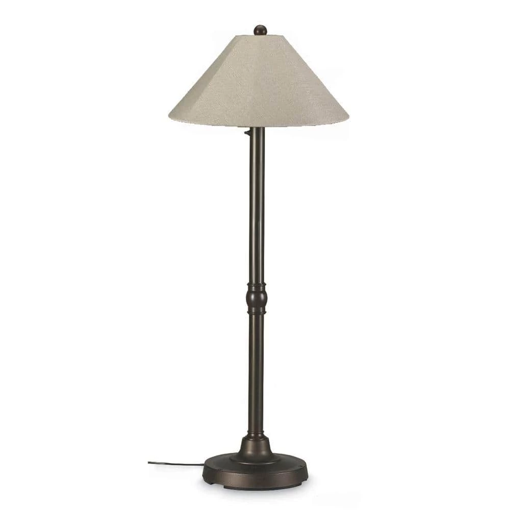 San Juan 60 in. Bronze Outdoor Floor Lamp with Antique Beige Linen Shade by Patio Living Concepts 1 San Juan 60 in. Bronze Outdoor Floor Lamp with Antique Beige Linen Shade by Patio Living Concepts