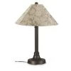 San Juan 34 in. Outdoor Bronze Table Lamp with Bessemer Shade by Patio Living Concepts