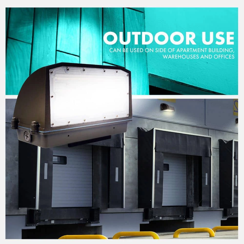 80-Watt 175-Watt Equivalent Integrated LED Bronze Wet Rated Adjustable Full Cut-Off Wall Pack Light 3000K/4000K/5000K by Simply Conserve 5 80-Watt 175-Watt Equivalent Integrated LED Bronze Wet Rated Adjustable Full Cut-Off Wall Pack Light 3000K/4000K/5000K by Simply Conserve - Image 5