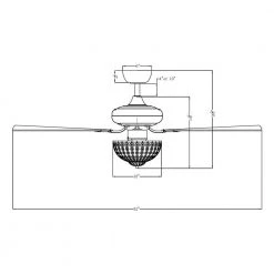 52 in. Indoor Brushed Nickel Ceiling Fan with Light Kit and Remote Control by Flint Garden 11 52 in. Indoor Brushed Nickel Ceiling Fan with Light Kit and Remote Control by Flint Garden -Flint Garden Online Store brushed nickel flint garden ceiling fans with lights fgbbt52 8010bnfg fa 1000