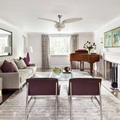 52 in. Indoor Brushed Nickel Crystal Ceiling Fan with Light Kit and Remote Control by Flint Garden 12 52 in. Indoor Brushed Nickel Crystal Ceiling Fan with Light Kit and Remote Control by Flint Garden -Flint Garden Online Store brushed nickel flint garden ceiling fans with lights fgf6168110vfg 1f 1000