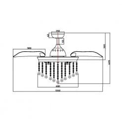 42 in. Retractable Chrome Crystal Ceiling Fan with Light Kit and Remote Control by Flint Garden -Flint Garden Online Store chrome flint garden ceiling fans with lights fgf4706110vfg 44 1000