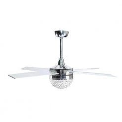 48 in. Indoor Chrome Crystal Ceiling Fan with Light Kit and Remote Control by Flint Garden 14 48 in. Indoor Chrome Crystal Ceiling Fan with Light Kit and Remote Control by Flint Garden -Flint Garden Online Store chrome flint garden ceiling fans with lights fgf6223110vfg 44 1000