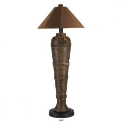 Canyon 60 in. Cocoa Outdoor Floor Lamp with Sunbrella Shade by Patio Living Concepts