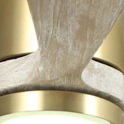 52 in. Integrated LED Low Profile Copper 3-Blade Ceiling Fan with Light by Flint Garden -Flint Garden Online Store copper flint garden ceiling fans with lights fgbb530173sqfg fa 1000