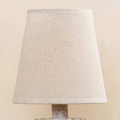 12.6 in. Distressed Gray Mini Table Lamps with Oatmeal Linen Shade by Flint Garden -Flint Garden Online Store distressed gray flint garden table lamps fgt0053 1110vfg fa 1000