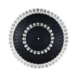 42 in. Retractable Matte Black Crystal Ceiling Fan with Light Kit and Remote Control by Flint Garden -Flint Garden Online Store matte black flint garden ceiling fans with lights fgf4710110vfg 44 1000