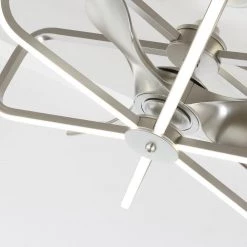 29 in. Integrated LED Nickel Ceiling Fan with Light and Remote Control by Flint Garden 9 29 in. Integrated LED Nickel Ceiling Fan with Light and Remote Control by Flint Garden -Flint Garden Online Store nickel flint garden ceiling fans with lights bba535406cafg 44 1000