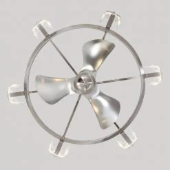 34 in. Indoor Nickel Ceiling Fan with Light Kit and Remote Control by Flint Garden -Flint Garden Online Store nickel flint garden ceiling fans with lights bba829006ca110vfg 1f 1000