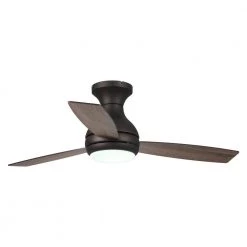 Flint Garden Online Store 47 48 in. Integrated LED Indoor Bronze Flush Mount Ceiling Fan with Remote by Flint Garden