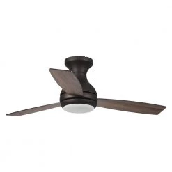 48 in. Integrated LED Indoor Bronze Flush Mount Ceiling Fan with Remote by Flint Garden -Flint Garden Online Store oil rubbed bronze flint garden ceiling fans with lights fgf6297110vfg c3 1000