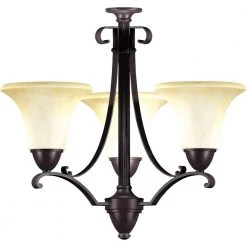 Swain 3-Light Oil-Rubbed Bronze Chandelier by Aspects