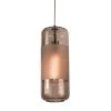 Hermosa 1-Light Satin Nickel Pendant with Glass Shade by Aspects