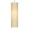 Soho 1-Light Satin Nickel Pendant with Glass Shade by Aspects