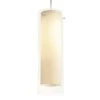 View 1-Light Satin Nickel Pendant with Glass Shade by Aspects