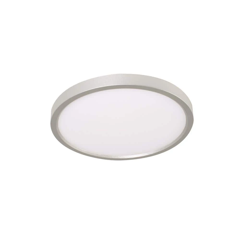 EdgeRound 12 in. Satin Nickel Integrated LED Flush Mount by Aspects 1 EdgeRound 12 in. Satin Nickel Integrated LED Flush Mount by Aspects