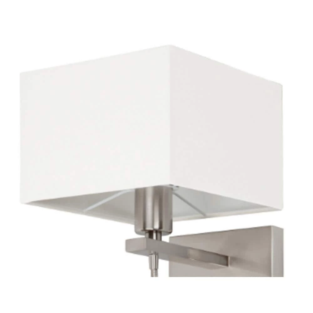 1-Light Satin Nickel Portable Lamp with LED Reading Light by Aspects 2 1-Light Satin Nickel Portable Lamp with LED Reading Light by Aspects - Image 2