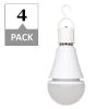 60-Watt Equivalent A19 Battery Backup with Hook LED Light Bulb Warm White (4-Pack) by Simply Conserve