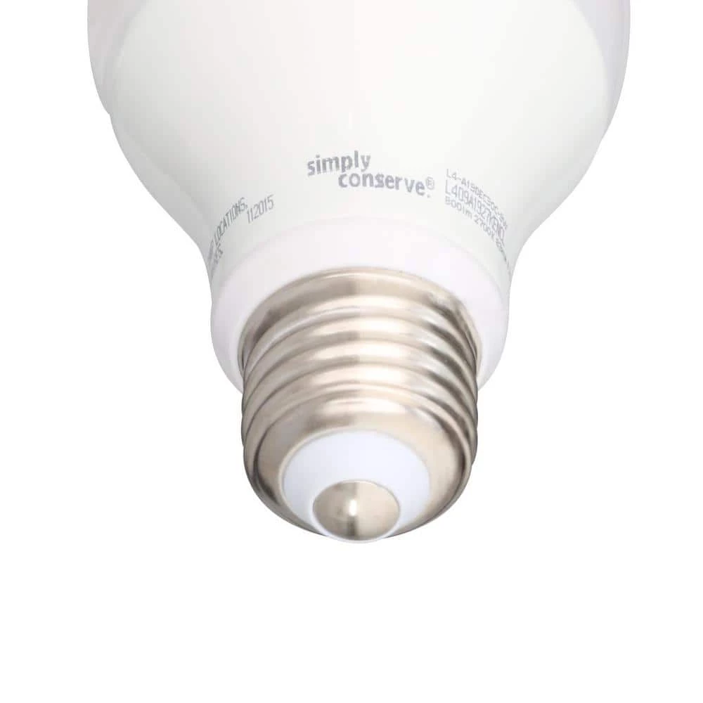 40/60/100-Watt Equivalent A19 3-Way ENERGY STAR Warm White 25,000-Hour LED Light Bulb 2700K Soft White (12-Pack) by Simply Conserve 3 40/60/100-Watt Equivalent A19 3-Way ENERGY STAR Warm White 25,000-Hour LED Light Bulb 2700K Soft White (12-Pack) by Simply Conserve - Image 3