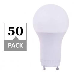 75-Watt Equivalent A19 Dimmable with GU24 Base CA CEC JA8 Compliant LED Light Bulb Cool White 4000K (50-Pack) by Simply Conserve