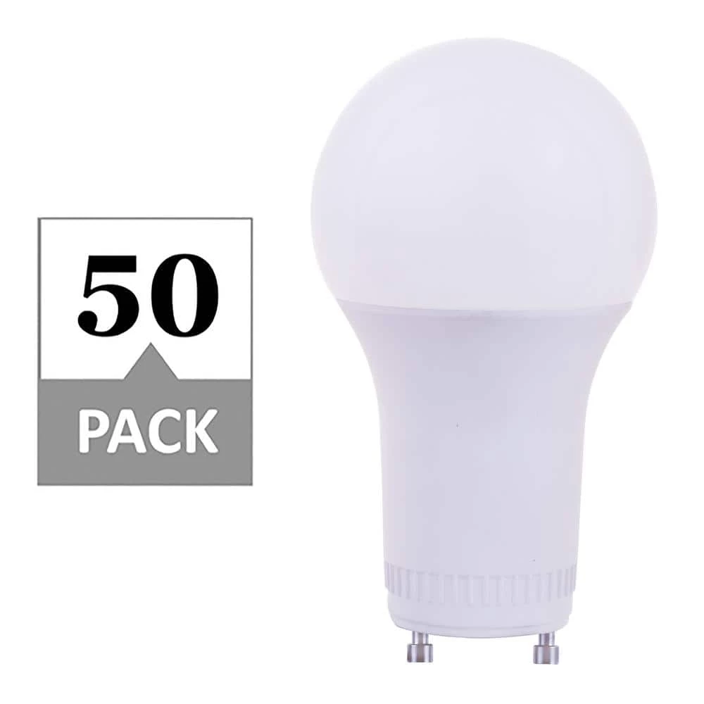 75-Watt Equivalent A19 Dimmable with GU24 Base CA CEC JA8 Compliant LED Light Bulb Cool White 4000K (50-Pack) by Simply Conserve 1 75-Watt Equivalent A19 Dimmable with GU24 Base CA CEC JA8 Compliant LED Light Bulb Cool White 4000K (50-Pack) by Simply Conserve