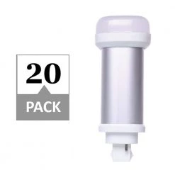 26-Watt Equivalent CFLNI Horizontal G24D PL LED Light Bulb in Cool White (20-Pack) by Simply Conserve