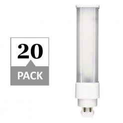 13-Watt Equivalent CFLNI Horizontal G24Q PL LED Light Bulb in Daylight (20-Pack) by Simply Conserve