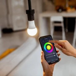 60-Watt Equivalent A19 ENERGY Smart Bluetooth LED Light Bulb 2700-6500 (K) with E26 Base Color Select No Hub (4-Pack by Simply Conserve -Flint Garden Online Store simply conserve led light bulbs l9wa19rgbwg2 4 44 1000