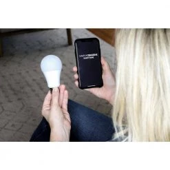 60-Watt Equivalent A19 ENERGY Smart Bluetooth LED Light Bulb 2700-6500 (K) with E26 Base Color Select No Hub (4-Pack by Simply Conserve -Flint Garden Online Store simply conserve led light bulbs l9wa19rgbwg2 4 fa 1000