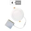 6 in. Slim Downlight CCT Selectable LED Recessed Downlight with Remote J-Box (4-Pack) by Simply Conserve