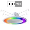 5/6 in. Smart Wi-Fi Plus BLE 12-Watt LED Recessed Downlight Retrofit (10-Pack) by Simply Conserve