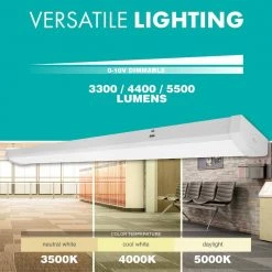 30/40/50-Watt 40/64/96-Watt Equivalent Integrated LED White 48 in. Wraparound Light 3500/4000/5000K by Simply Conserve 9 30/40/50-Watt 40/64/96-Watt Equivalent Integrated LED White 48 in. Wraparound Light 3500/4000/5000K by Simply Conserve -Flint Garden Online Store simply conserve wraparound lights l30 50 wrp 35 50 4ft d adj 120 277 4f 1000