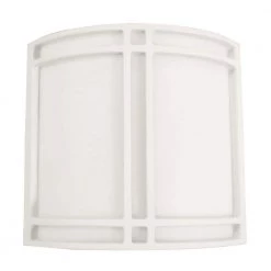Multi-Use 2-Light White Fluorescent Surface Mount Sconce by Aspects