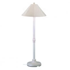 San Juan 60 in. Outdoor White Floor Lamp by Patio Living Concepts