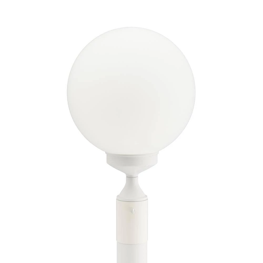 European Single White Globe Plug-In Outdoor White Lantern Patio by Patio Living Concepts 5 European Single White Globe Plug-In Outdoor White Lantern Patio by Patio Living Concepts - Image 5