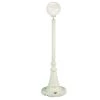 European Single White Globe Plug-In Outdoor White Lantern Patio by Patio Living Concepts