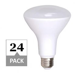 65-Watt Equivalent Warm White R30 Dimmable 25,000-Hour LED Light Bulb (24-Pack) by Simply Conserve