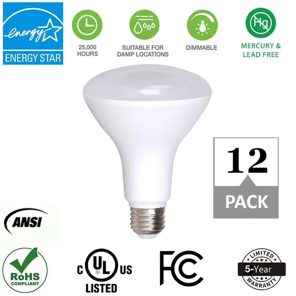 100-Watt Equivalent R40 Dimmable Warm White 25000-Hour LED-Light Bulb (12-Pack) by Simply Conserve 2 100-Watt Equivalent R40 Dimmable Warm White 25000-Hour LED-Light Bulb (12-Pack) by Simply Conserve - Image 2
