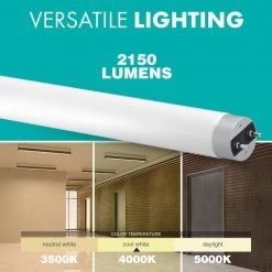 17-Watt/32-Watt Equivalent 4 ft. Linear T8 Type B Double-End Bypass LED Tube Light Bulb, Cool White Light 4000K, 25-pack by Simply Conserve -Flint Garden Online Store white simply conserve led tube lights l17t8g40bde 4f 1000