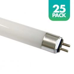 25-Watt/54-Watt Equivalent 45.8 in. Linear T5 Type B Double-End Bypass LED Tube Light Bulb, Daylight 5000K, 25-pack by Simply Conserve